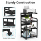 Tribesigns Printer Stand, 4-Shelf Mobile Printer Cart with Storage Shelves