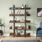 Tribesigns Bookshelf, 5 Tiers Etagere Bookcases Freestanding Display Shelf