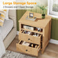 Tribesigns Nightstand, 2 Drawers Sofa Side Table with Open Storage Space