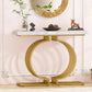 Tribesigns Console Table, 40 inch Entryway Sofa Table with Gold Base