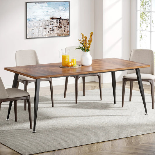 Tribesigns Dining Table, 70.9" Kitchen Dinner Table for 6 to 8 People