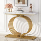 Tribesigns Console Table, 40 inch Entryway Sofa Table with Gold Base