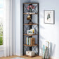 Tribesigns Corner Shelf, 70.8 Inch Tall Corner Bookshelf 6-Tier Storage Etagere