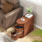 Tribesigns End Table, Sofa Bedside Narrow Accent Tables with 2 Drawers