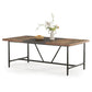 Tribesigns Dining Table, Industrial Breakfast Dinner Table for 6-8 people