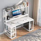 Tribesigns Computer Desk, 55" Hutch Desk Writing Table with Monitor Stand