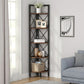 Tribesigns Corner Shelf, 5 Tier / 6Tier Corner Bookshelf Bookcase for Small Space