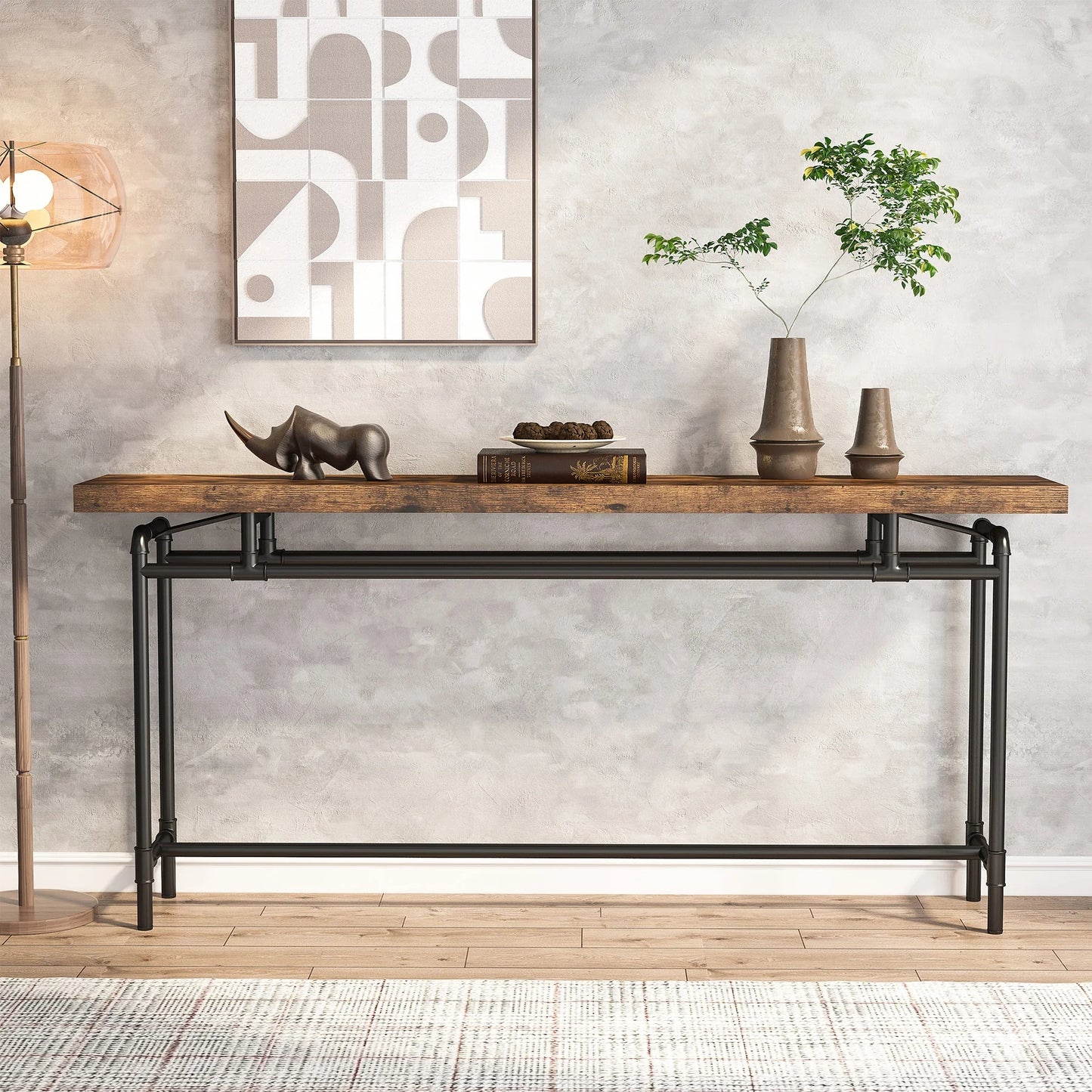 Tribesigns Console Table, 70.9" Narrow Long Entryway Sofa Table