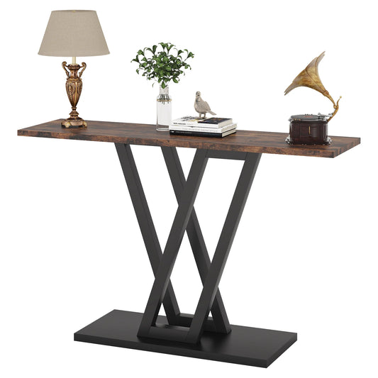 Tribesigns 43 Inch Console Table, Industrial Entryway Hallway Table
