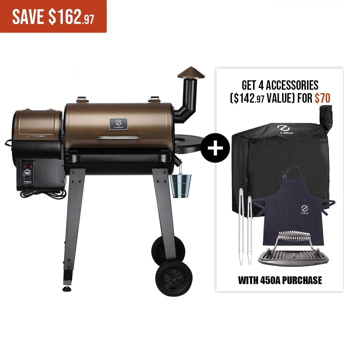 450A PID 8 in 1 BBQ Pellet Grill & Smoker