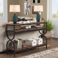 Tribesigns Console Table, 55" Sofa Table with 3-Tier Storage Shelves