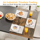 Tribesigns Dining Table, Industrial Breakfast Dinner Table for 6-8 people
