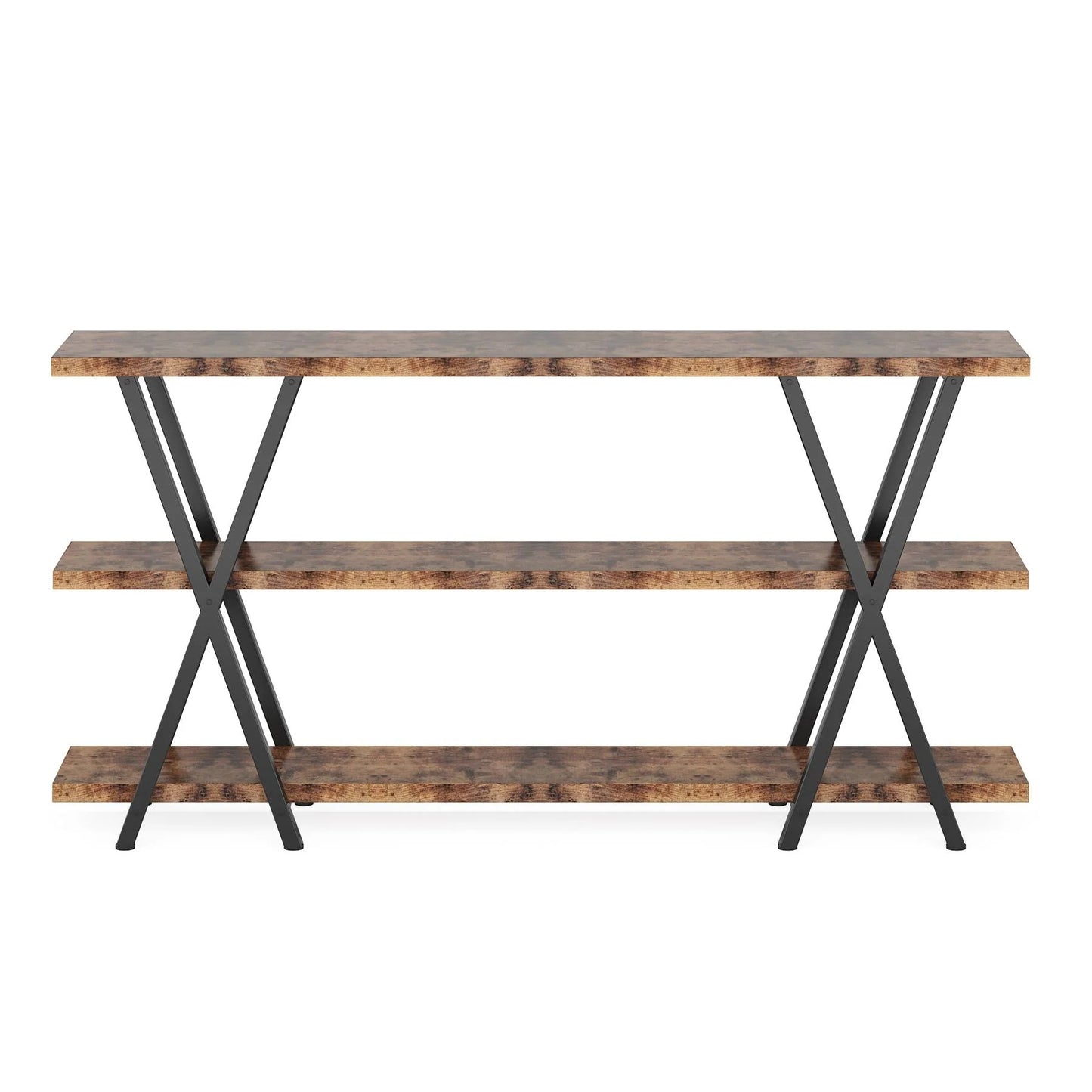 Tribesigns Console Table, 3-Tier Narrow Long Sofa Table with Storage