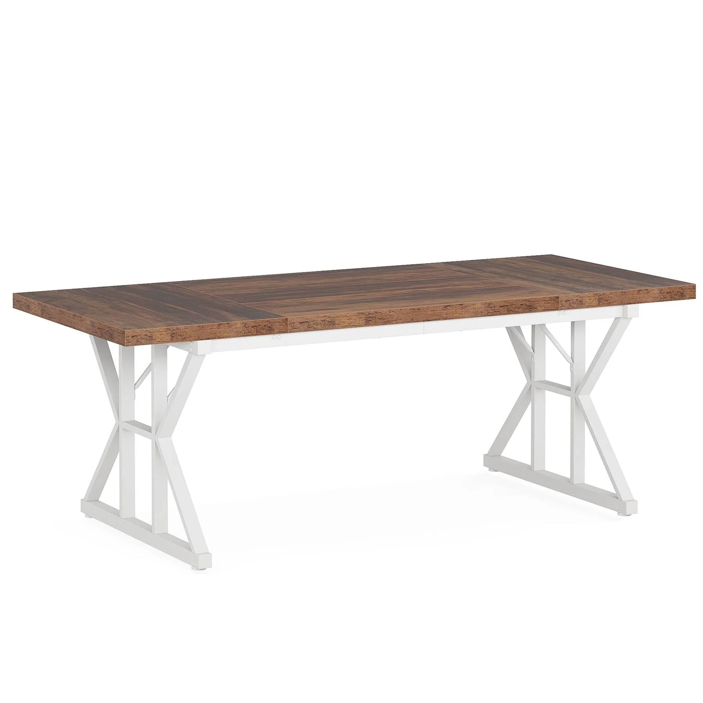 Tribesigns Dining Table, Farmhouse 70.8" Kitchen Table for 6 People