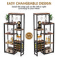 Tribesigns Wine Rack, 5-Tier Freestanding Wine Display Shelf