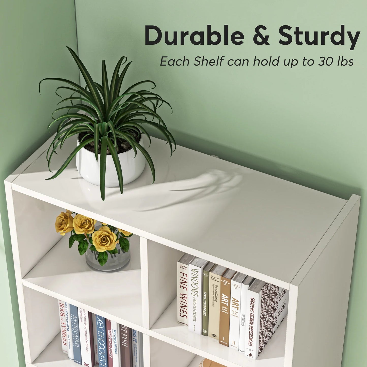 Tribesigns Bookcase, 70.9" Modern Bookshelf with 12 Cube Storage