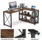 Tribesigns L-Shaped Desk, Reversible Corner Computer Desk with Shelves