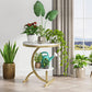 Tribesigns End Table, 2-Tier Round Faux Marble Sofa Side Table
