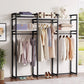 Tribesigns Freestanding Closet Organizer, 75 inch Heavy Duty Garment Rack