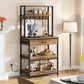 Tribesigns 5-Tier Kitchen Baker's Rack with Power Outlets, Drawer & Sliding Shelves