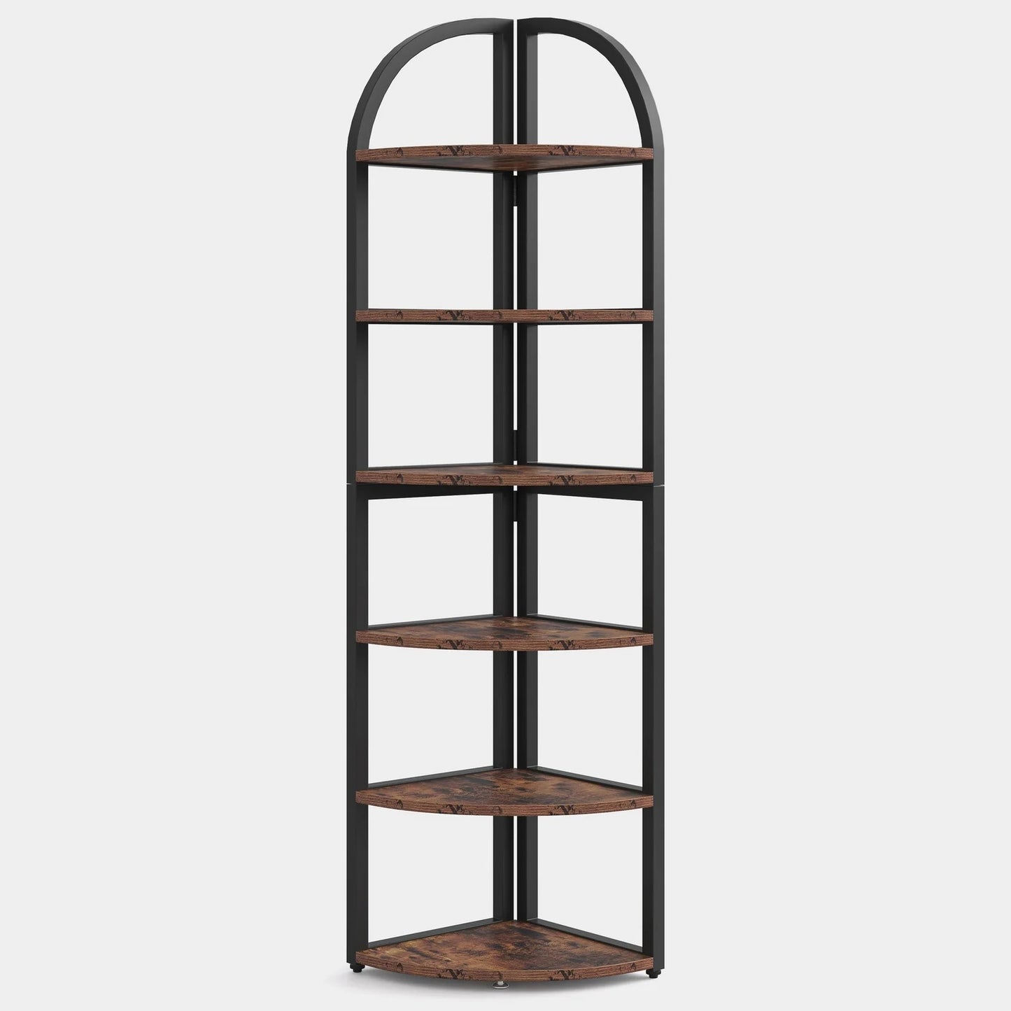 Tribesigns 6 Tier Corner Shelf, 71 inch Tall Corner Bookshelf for Small Space